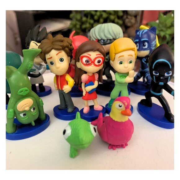 PJ Mask Action Figures 12 pcs - Cake Topper Birthday Cake Decorations - Picture 4 of 9